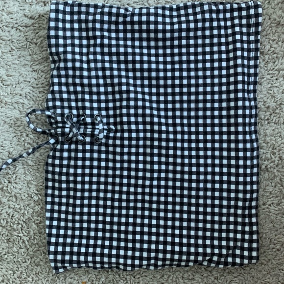 Gingham Tube Top - Picture 2 of 3
